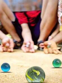 Colored Glass Marbles, Suitable For Ball Sprayers, With A Cat Eye Design, Bright Solid And Patterned Colors, Perfect For Gaming And Handicraft Projects - Multicolor - View 7