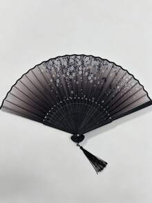 1 buah Kipas Lipat Klasik, Kipas Bambu Buatan Tangan dengan Motif Bunga Sakura dan Hiasan Rumbai - Hadiah Elegan untuk Wanita, Souvenir Pernikahan, Aksesori Pakaian Tradisional Tiongkok, Cocok untuk Musim Semi/Panas, Dekorasi Pernikahan dan Pajangan Rumah - Beraneka warna - View 19