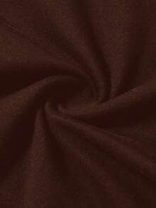 SHEIN Teen Girl Colorblock Folded Waist Flare Pants - Brown - View 3