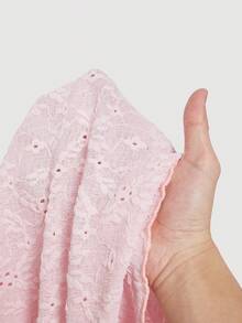 SHEIN MOD 女式复古V领短款喇叭袖系带上衣 - 粉色 - 查看 7