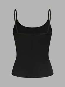 SHEIN EZwear 女款 3 件組 素色復古波點短版性感修身背心上衣 夏季款 - 彩色 - 查看 4