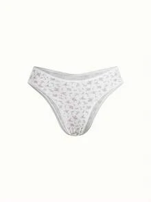 Bonmuse 5件裝清新風格女款印花內褲 - 彩色 - 查看 5