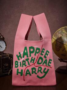 HARRY POTTER X Joivida Rosa vardags- och reseväska med bokstavsmönster och stor kapacitet - Visa 1