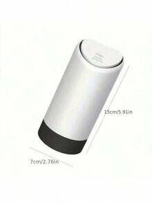 1pc Black/White Car Mini Trash Can, Car Silicone Garbage Can, Silent And Easy To Clean - Multicolor - View 10