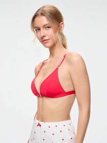 Bonmuse 3件組女款前扣式無縫無鋼圈內衣，適合夏季 - 彩色 - 查看 5