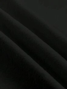 Balvessa 女款純色拼接設計休閒日常細肩帶洋裝 - 黑色 - 查看 4
