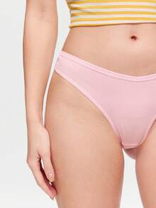 Bonmuse 5pcs/Pack Women's Comfortable Thong Panties, Soft Underwear Suitable For Sports And Daily Wear, Multi-Pack, Size XS-XL, All Season - Multicolor - View 7