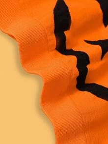 Notgurli Halloween Pumpkin Jacquard Seamless Women's Bra Summer Cute - Orange - View 6