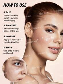 SHEGLAM All About That Face Palet Wajah Multifungsi-Vanilla Sculpt Merek Kecantikan Kosmetik Makeup Untuk Wanita Dan Anak Perempuan - Vanilla Sculpt - View 4