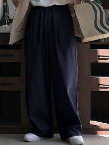 DAZY Pantalones azul marino sólidos para hombre, otoño - Azul Marino - Ver 4