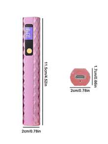 Teckwe 單排快乾不發黑 LED 光療 UV 固化燈，迷你手持式 UV 硬化燈，內置 180mAh 電池 - 彩色 - 查看 7