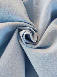 Holdful Holdful Damen Frühling/Herbst Lässig Alltag Bequem V-Ausschnitt Mittellange Ärmel Locker Blaues Kleid - Blau - Übersicht 8