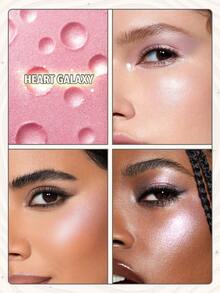 SHEGLAM Lunar Glow Highlighter-Heart Galaxy 多維閃耀高光粉 高光效果 藍綠色反光光澤 多用途發光臉部彩妝 - Heart Galaxy - 查看 3