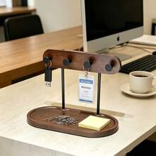 Minimalist Key Holder For Desk, Small 8 Inch Key Tray For Entryway With Catch All, Home Decor Organizer For Keys Fashion Glasses Rings - View 6