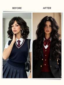 Extensões de Cabelo Humano com Ondas Corporais 120G/Conjunto, Extensão com Clipes para Cabeça Completa, Extensão de Cabelo Brasileiro com Clipes para Mulheres - S1B - Visão 7