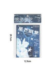 30張鏤空貼紙書 Mirror Tides，復古風學生日誌裝飾貼紙，DIY趣味裝飾，適合學生日記貼紙配件 - 多色 - 查看 3