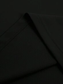 STYNVO 男士字母印花上衣與短褲休閒日常穿搭套裝 - 黑色 - 查看 5