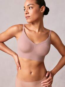 Veilyse 1pc Summer Backless Invisible 3-Way Convertible Women Brafor Summerfor Summer - Coffee Brown - View 7