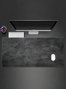 1 PAK Alas Meja Gaming Marmer Abu-abu Besar - Alas Mouse Ekstra Lebar untuk Keyboard Mekanik PC Kantor, Alas Karet Anti Selip Permukaan Ergonomis Halus dan Tahan Air untuk Gamer Mudah Dibersihkan - warna-warni - View 4