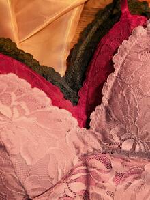 Divavoom Women's Fashion Lace Lingerie Set 6 Pieces - Multicolor - View 4