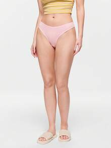 Bonmuse 5pcs/Pack Women's Comfortable Thong Panties, Soft Underwear Suitable For Sports And Daily Wear, Multi-Pack, Size XS-XL, All Season - Multicolor - View 3
