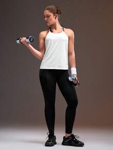 Powerista 女款純色休閒百搭日常旅行運動 T-shirt，適合健身房、跑步、瑜伽、皮拉提斯，室內外運動穿搭 - 彩色 - 查看 9