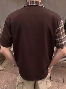 STEELVANCE 男士春夏高品質熱銷編織格紋與素色短袖襯衫，休閒度假、簡約辦公、朋友約會、派對聚會、宴會適用，適合正式或非正式場合，簡約百搭風格，適合自穿或送禮給朋友，熱銷山本襯衫 - 彩色 - 查看 2