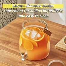 3L Beverage Dispenser, Drink Dispenser, Cold Water Pitcher, Water Cooler, Juice Dispenser With Faucet, Home Beverage Dispenser - Multicolor - View 5