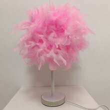 1PC 40cm 30cm Warm Romantic Artificial Flame Sphere Lamp Shade Retractable White Flame Globe Lamp Cover With Stand For Home Party Decor Shade Only - pink - View 9