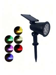 1PC Solar Lawn Light LED Waterproof Garden Courtyard Light Integrated Spotlight Suitable For Courtyard Garden Landscape Ambient Light - Multicolor - View 3