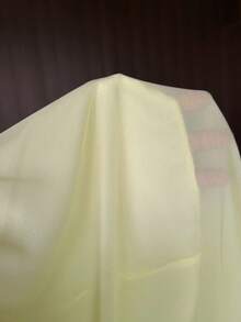 Sunnyshic Fashionable American Sexy Hollow Design Airy Waist-Cinched Asymmetrical Hem Spring/Summer Vacation Flowy Lazy Elegant Women's Long Dress - Light Yellow - View 4
