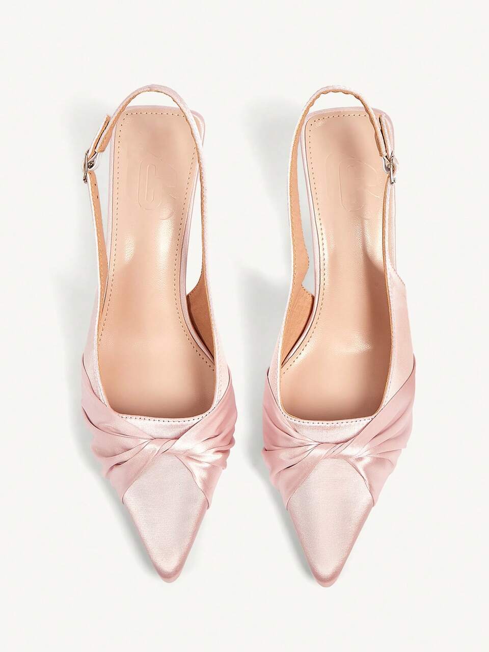 CUCCOO CHICEST Spring/Summer New Design Pointed Toe Wine Glass Heel Mid-Heel Romantic Elegant Elegant Minimalist Sexy High Heel Pumps Slingback Shoes Elegant Outfit Dress Shoes Fall Shoes
