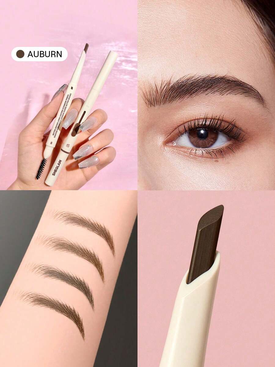 SHEGLAM Better Brows Long Lasting Eyebrow Pencil-Auburn Waterproof Automatic Eyebrow Pen Easy To Color Silky Smooth Shaping Outlining Filling Eyebrow Makeup Brow Pomade - Auburn - View 1