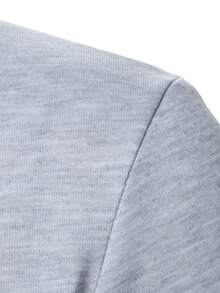 Manfinity Homme Men's Fashion Minimalist Pullover Sweatshirt - Light Grey - View 5