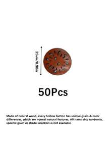Chrysanthemum Shaped Wooden Coat Buttons, Premium Wood Buttons For Coat, DIY Clothing Sewing Accessories, Perfect For Overcoat, Jacket And Garment Making - multicolor - View 14