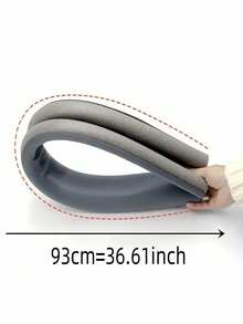 1PC Door Bottom Weather Stripping Seal, Rubber Composite For Soundproofing, Waterproof, Draft Proof, Bedroom, Quiet Home, Insulation, Office - Multicolor - View 7