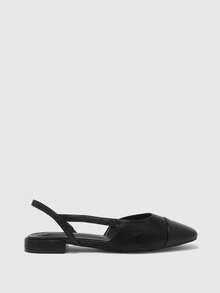 CUCCOO BIZCHIC Sepatu Wanita Ujung Persegi Kecil Hak Tebal Hitam Nyaman dan Sederhana untuk Perjalanan Sehari-hari. Serbaguna - Hitam 1 # - View 8