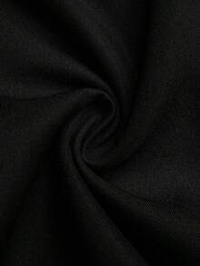 Sweetra Summer New Design Niche Black Straight Leg Casual High Waist Slimming Elegant Versatile Plus Size Pleated Shorts Brunch Party - Black - View 6