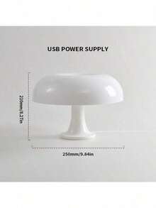 1 Modern Led Mushroom Desk Lamp - Usb Port, Orange/White/Sky Blue, High-Quality Abs Lamp Body Design, 3 Color Dimming, Smooth Dimming - Suitable For Bedroom, Living Room, Hotel Decor, Decorative Table Lamp - Multicolor - View 18
