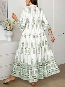 Comfylo Vestidos Tallas Grandes - Verde - Ver 2