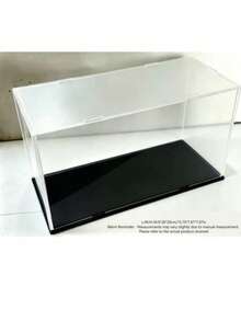 Hộp trưng bày bằng acrylic trong suốt, có 11 kích cỡ, tự lắp ráp, thích hợp để trưng bày mô hình, khối xây dựng, đồ thủ công và quà lưu niệm, đồng thời có tác dụng chống bụi. - Tấm đế PVC đen 5 mm - Xem 11