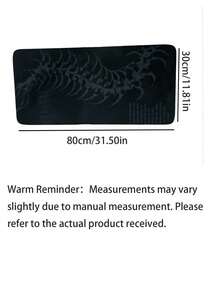 1pc Dark Gothic Centipede Gaming Mouse Pad - Large Non-Slip Rubber Desk Mat With Ribbed Design, Durable Polyester Surface, Suitable For Office And Gaming, Ideal Gift For Men And Women, Desktop Mouse Pad - multicolor - View 10