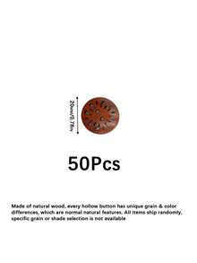 Chrysanthemum Shaped Wooden Coat Buttons, Premium Wood Buttons For Coat, DIY Clothing Sewing Accessories, Perfect For Overcoat, Jacket And Garment Making - multicolor - View 23