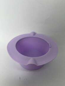 1个硅胶蜡熔化碗，耐热硅胶内碗（紫色），1个硅胶蜡铲，易清洗硅胶蜡熔化碗，硅胶蜡锅蜡熔化碗 - 多色 - 查看 13