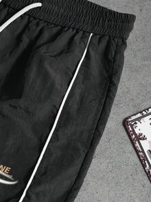 Gym Rark Men's Contrast Trim Athletic Pants - Black - View 3