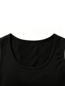 Manfinity Homme Men's Solid Color Tank Tops, Multiple Pieces, Holiday - Black - View 5