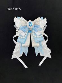 Cute One-Piece Decorative Backpack Accessories, Beaded Tassels, Five-Pointed Star Ribbons, Rhinestones, And Angel Wings, Suitable For Anime Fans, Idol Fans, And Cosplay Costume Decorations. - Multicolor - View 18