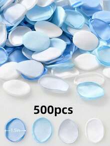 50 Pcs 100 Pcs Kelopak Bunga Sutra Campuran Biru Langit, Kelopak Mawar Buatan untuk Dekorasi Meja Tengah Pesta Pernikahan, Lamaran, dan Acara Bridal Shower. - Pencampuran warna biru langit - View 11