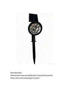 Outdoor Waterproof Solar Light, Dual-Use Spotlight, Ip65 Waterproof Led Light, Solar Garden Light, Zero Electricity Cost, Suitable For Courtyards, Gardens, Camping, Home Decoration, A Gift For Parents And Friends - black - View 3