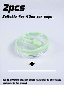 1/2pcs Replacement Flip-Top Straw Lid For 40oz Insulated Tumbler, Leak-Proof Splash-Proof Reusable Cup Lid, Compatible With 40oz Tumbler Accessories - Multicolor - View 19